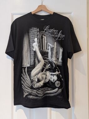 DGA David Gonzales Art Graphic Tshirt  Chicano Low Rider Pinup Y2K Streetwear M
